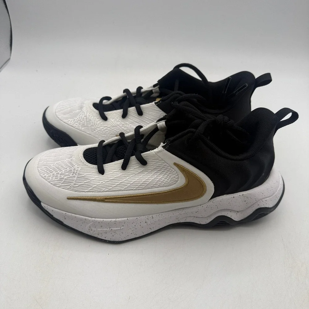 Nike Giannis Immortality 4 Shoes Kids Size 5Y Black Gold Basketball IH7664-003